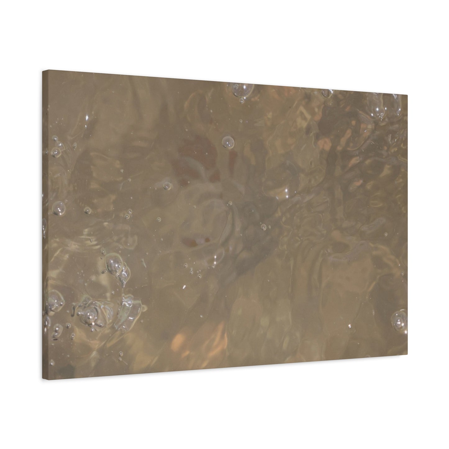 Echoes of Liquid Gold - Unique Frameless Canvas Wall Art