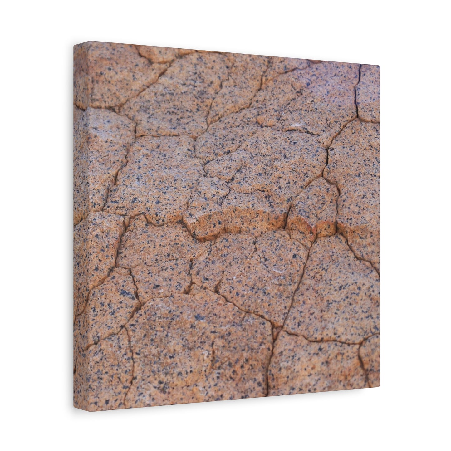 Cracked Earth's Whispers - Unique Frameless Canvas Wall Art