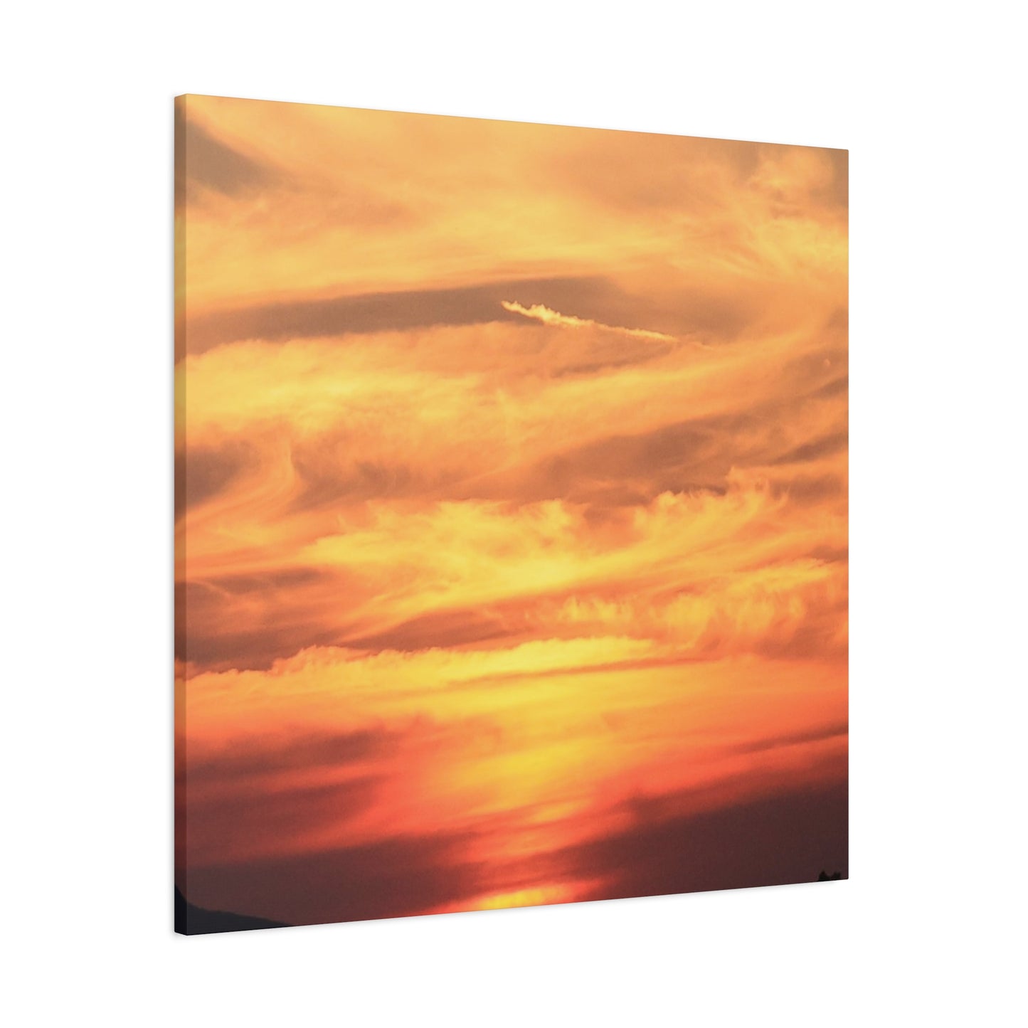 Golden Whispers - Unique Frameless Canvas Wall Art