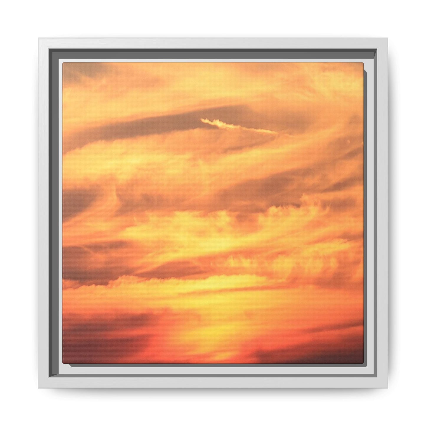 Burning Skies - Unique Stretched Canvas Wall Art