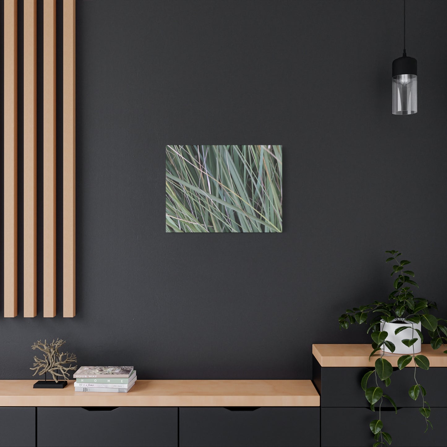 Whispers of Green - Unique Frameless Canvas Wall Art