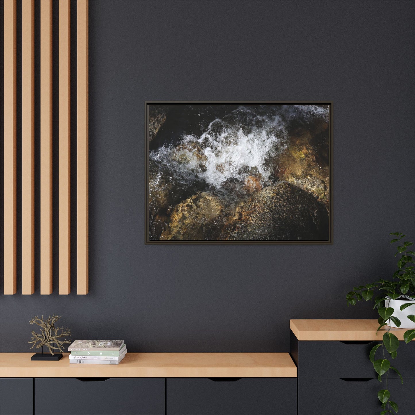 Cascading Momentum - Unique Stretched Canvas Wall Art