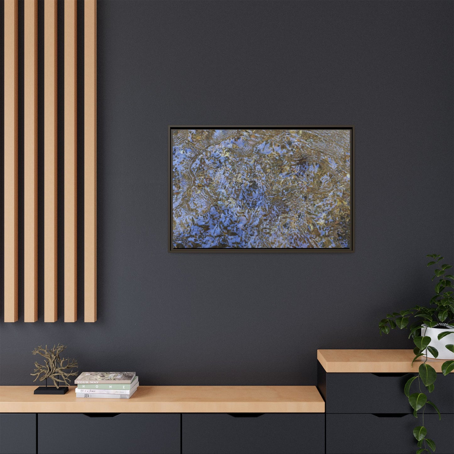 Aquatic Reflections - Unique Stretched Canvas Wall Art