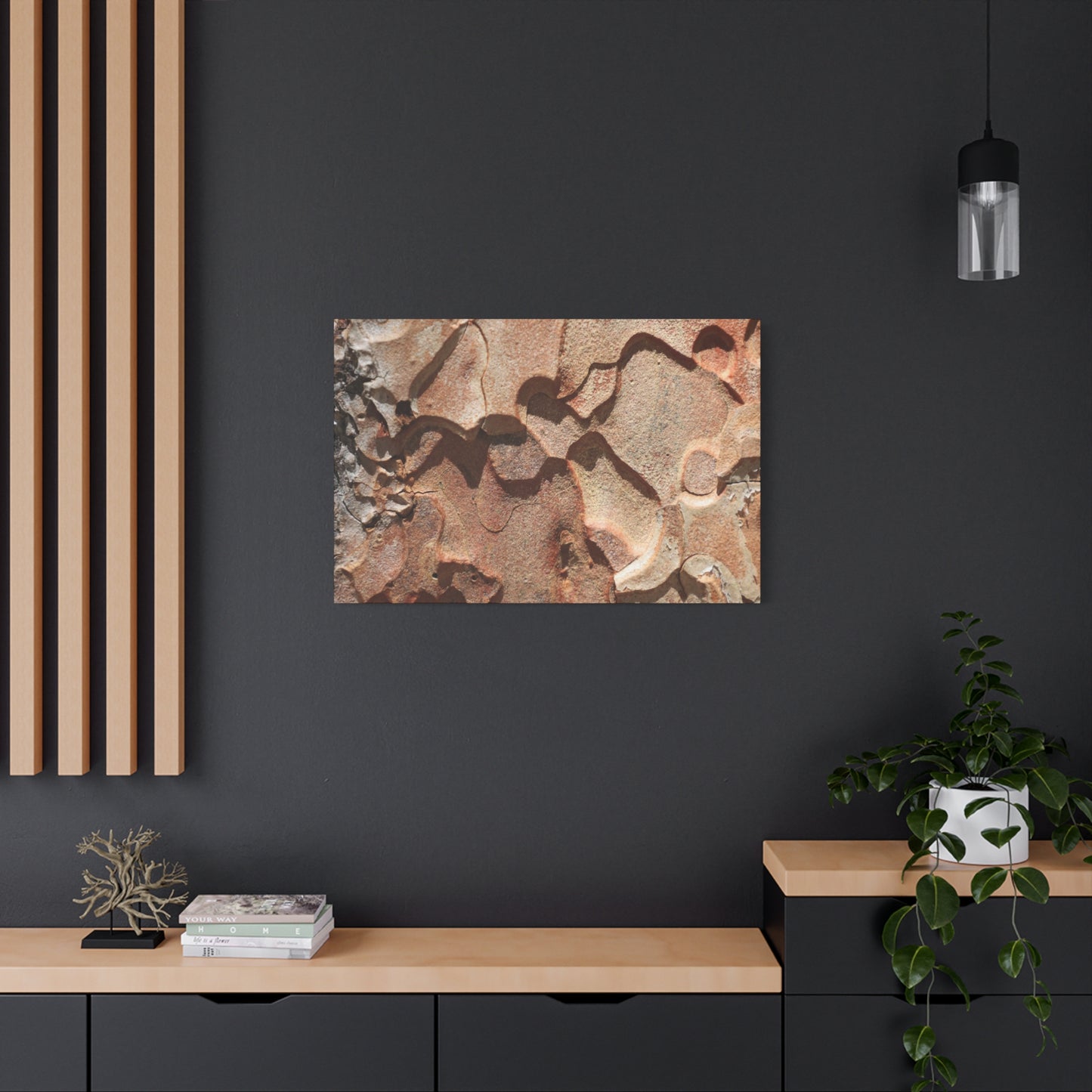 Terracotta Echoes - Unique Frameless Canvas Wall Art