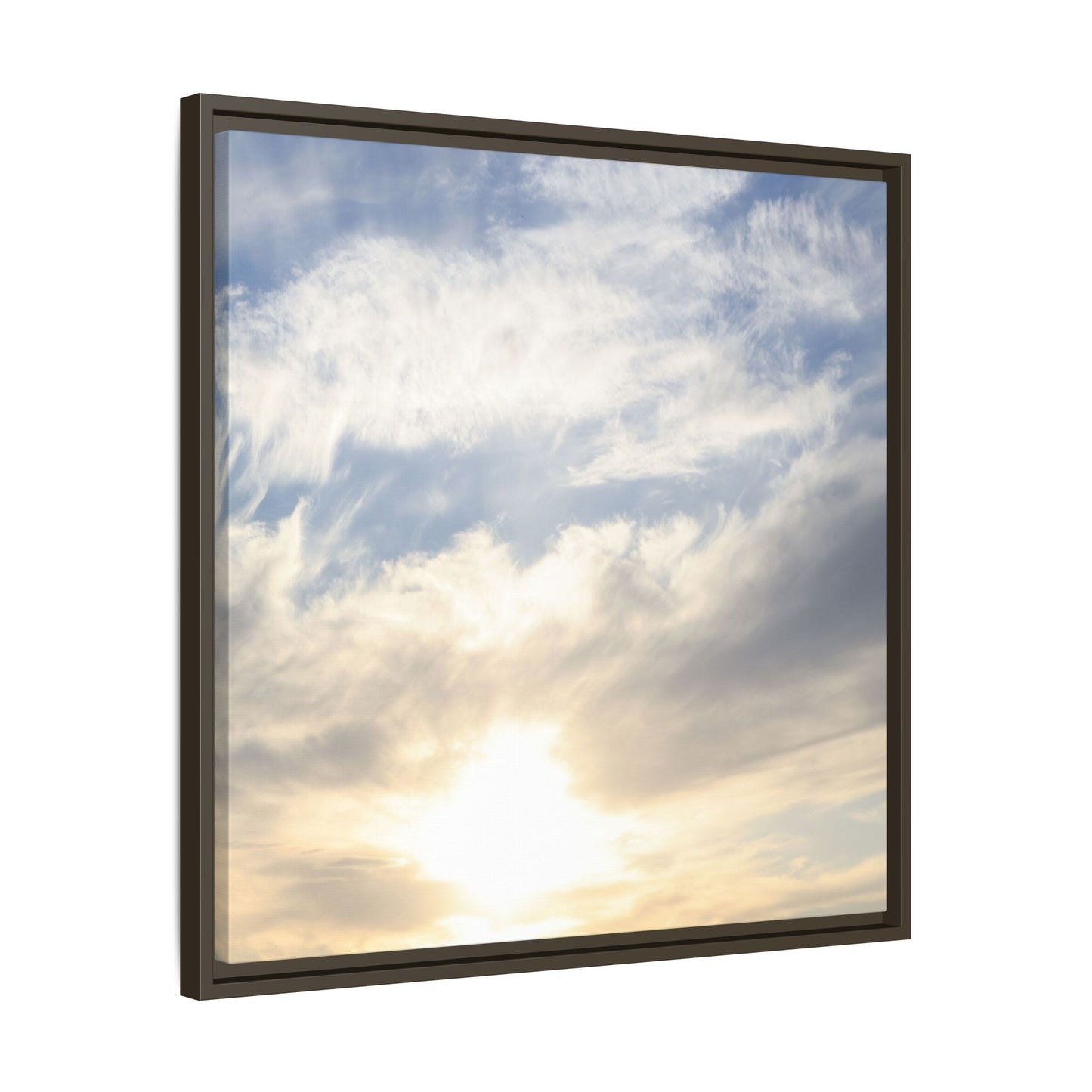Sky's Ethereal Whisper - Unique Stretched Canvas Wall Art