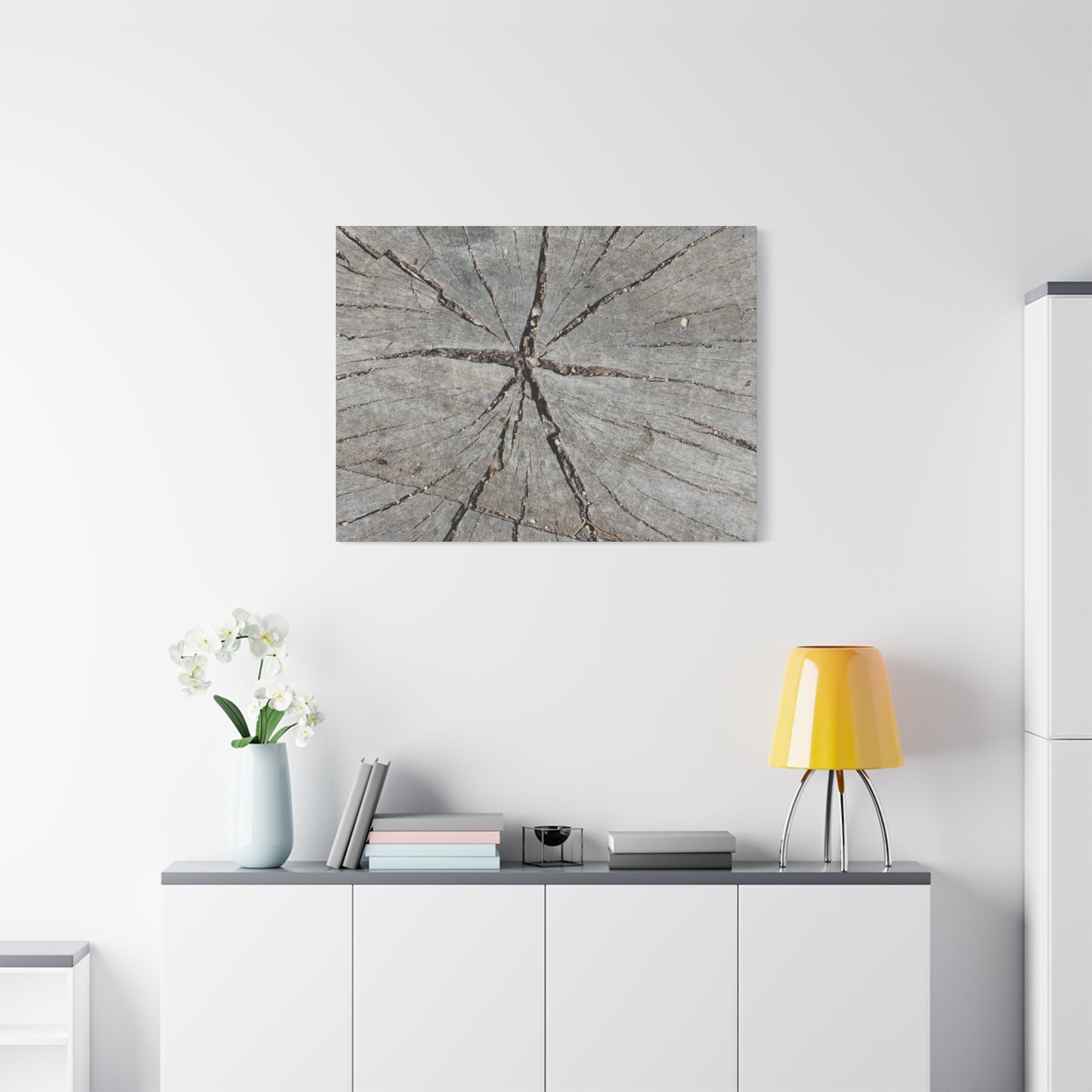 Cracked Chronicle - Unique Frameless Canvas Wall Art