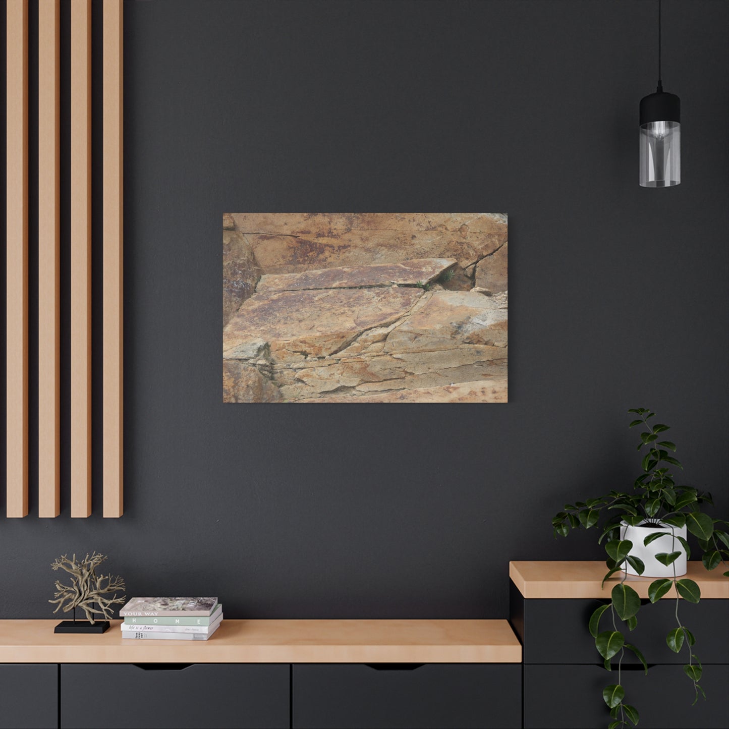 Rocky Terrain - Unique Frameless Canvas Wall Art