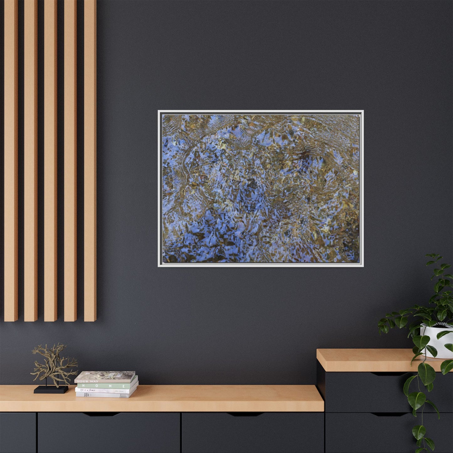 Aquatic Reflections - Unique Stretched Canvas Wall Art