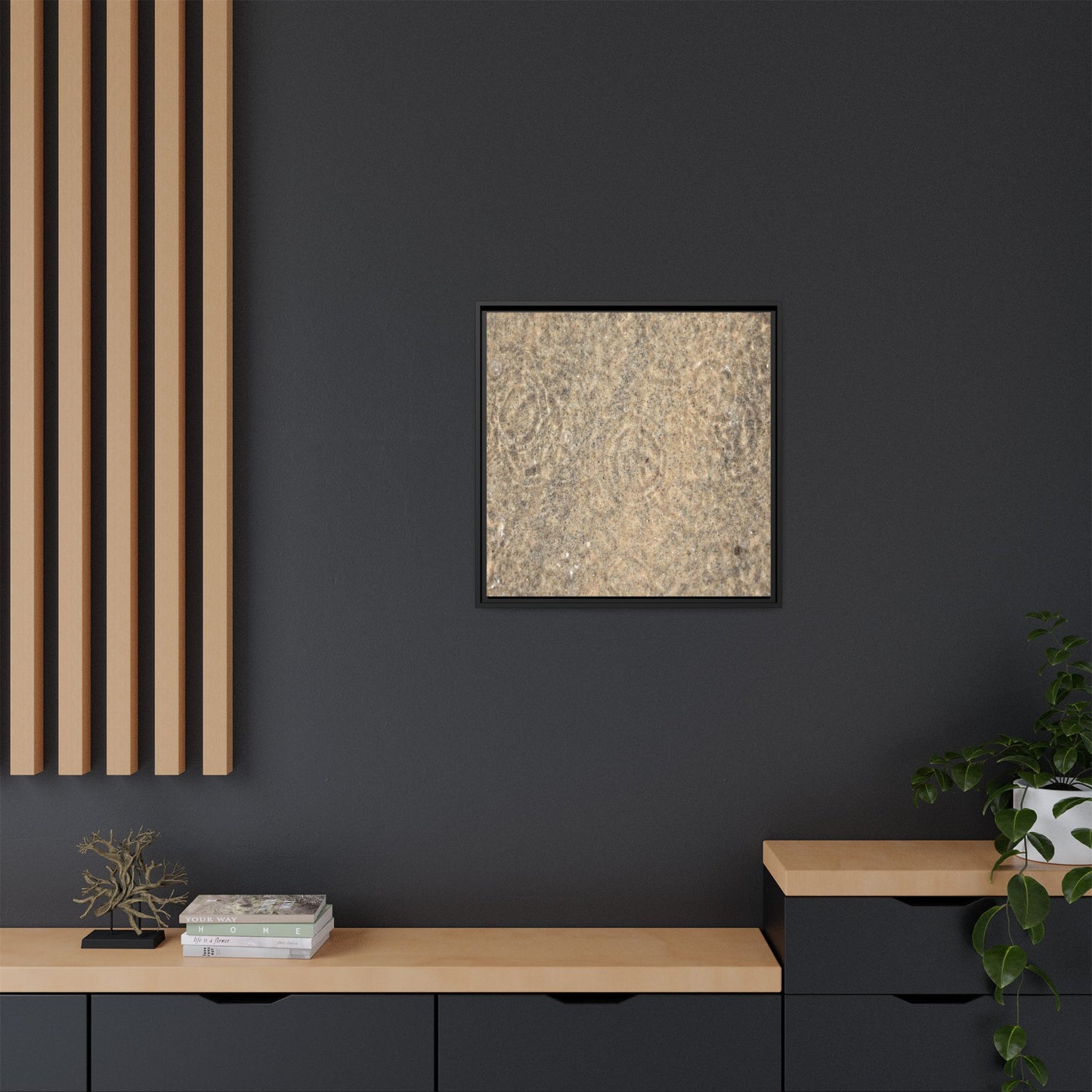 Whispers of Sand - Unique Stretched Canvas Wall Art