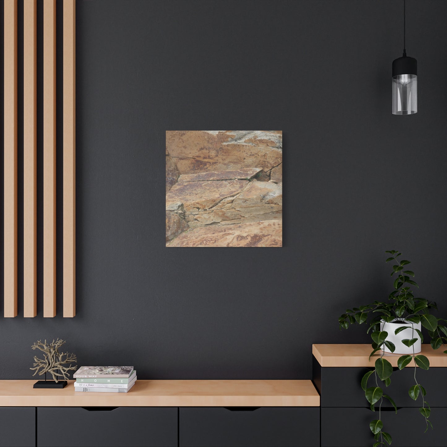 Rocky Terrain - Unique Frameless Canvas Wall Art
