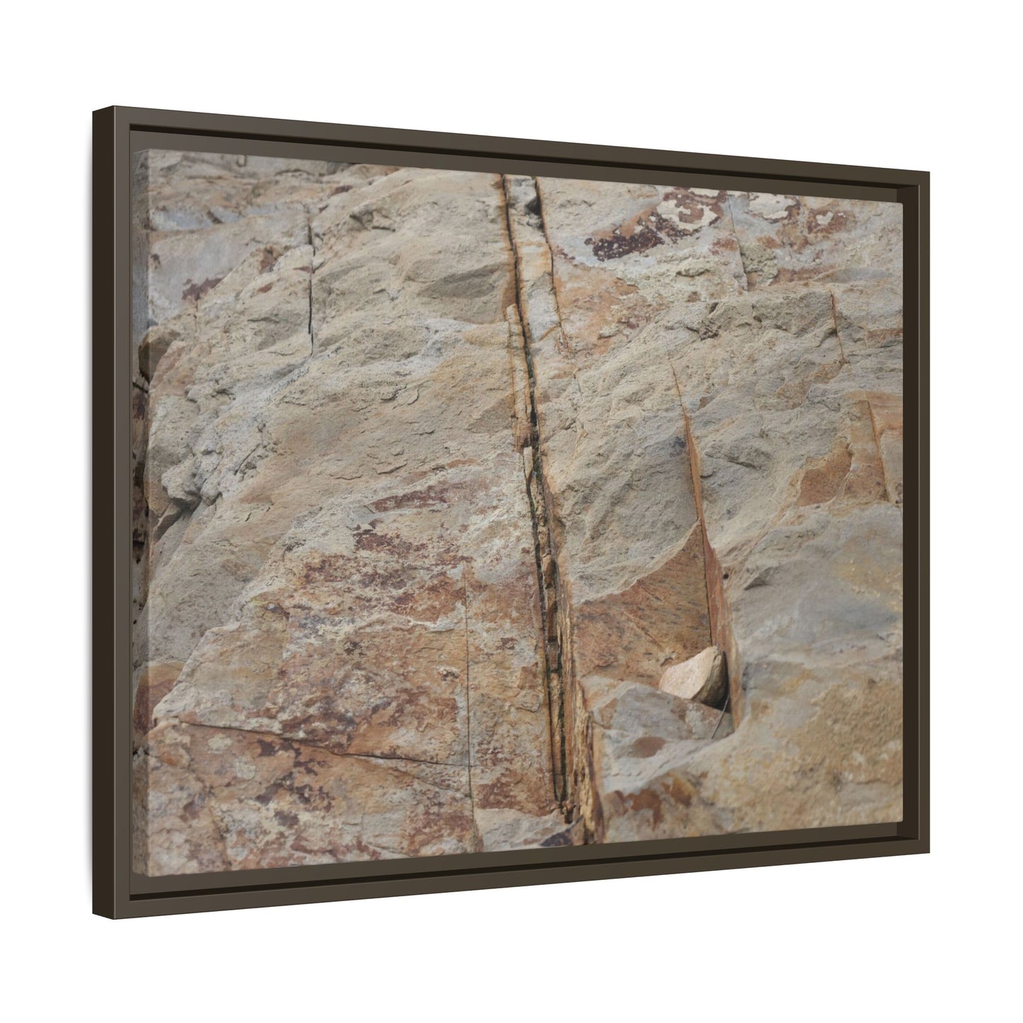 Sedimentary Symphony - Unique Stretched Canvas Wall Art