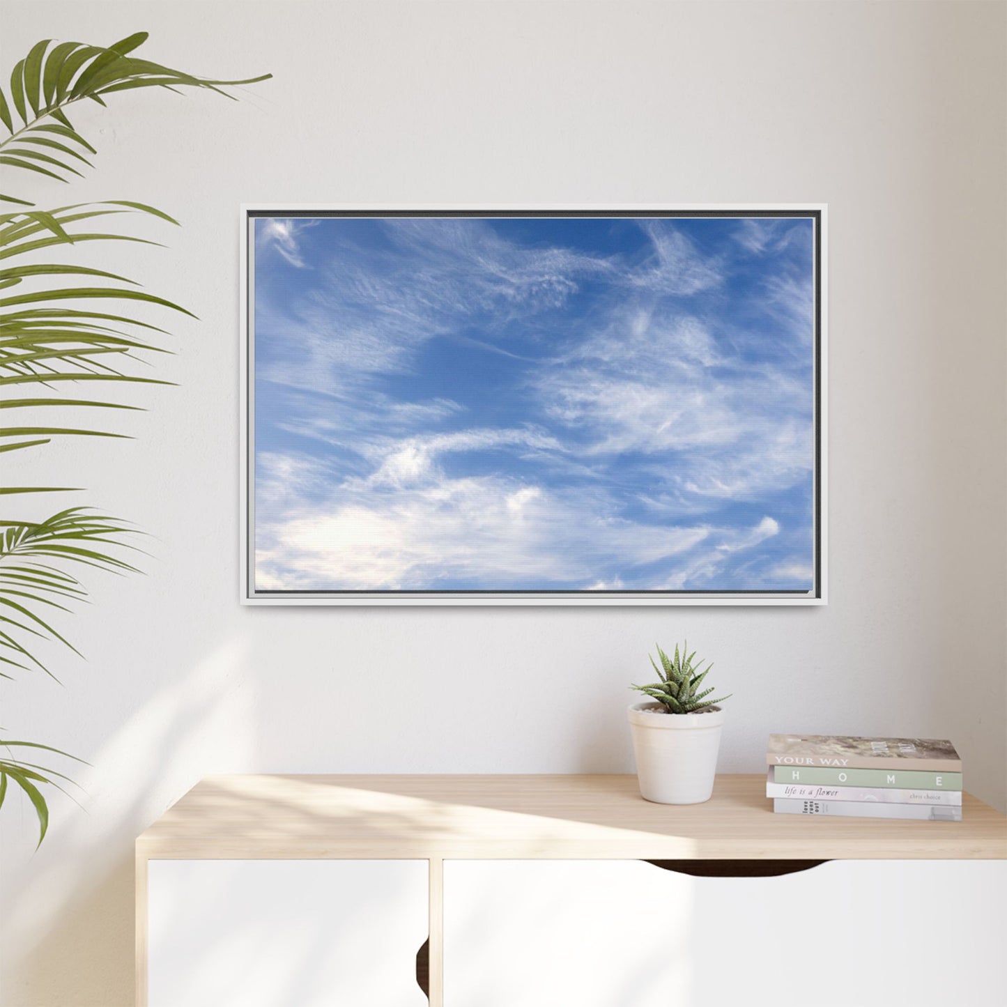 Ethereal Blue Tapestry - Unique Stretched Canvas Wall Art