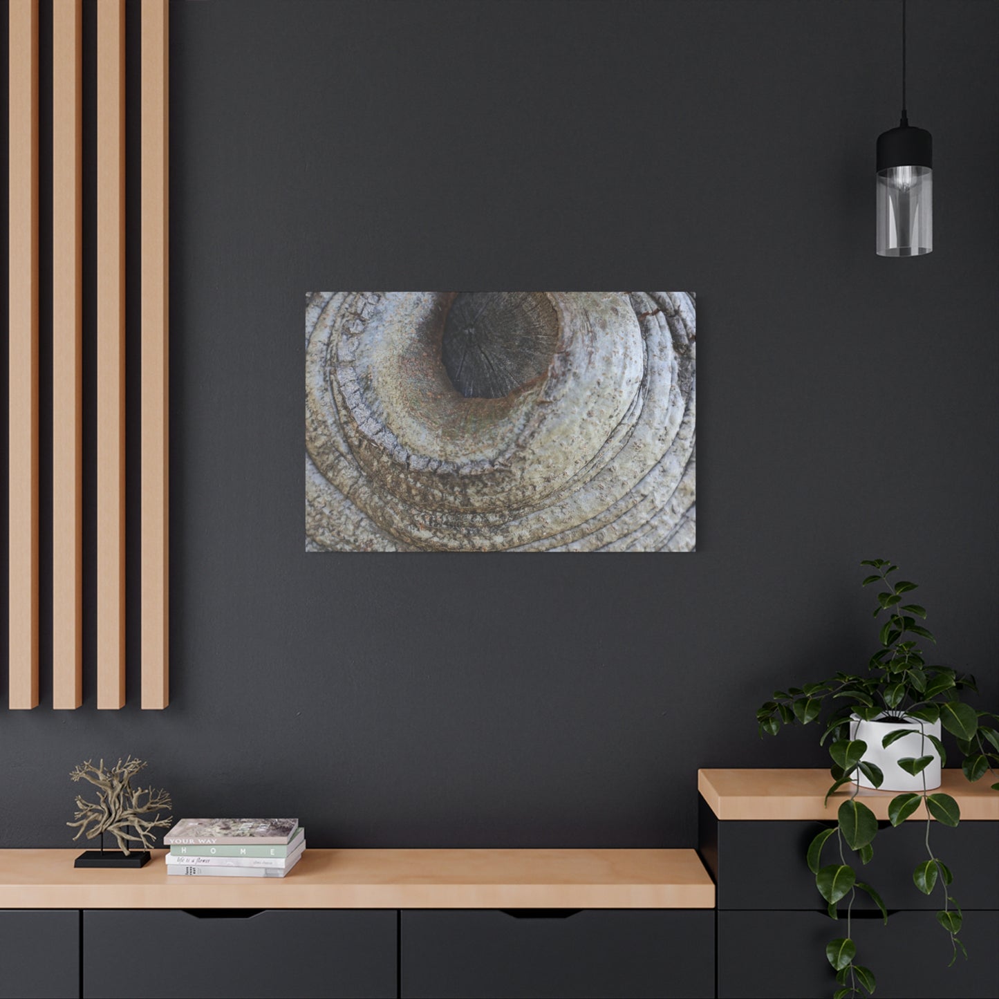 Bark's Eye - Unique Frameless Canvas Wall Art