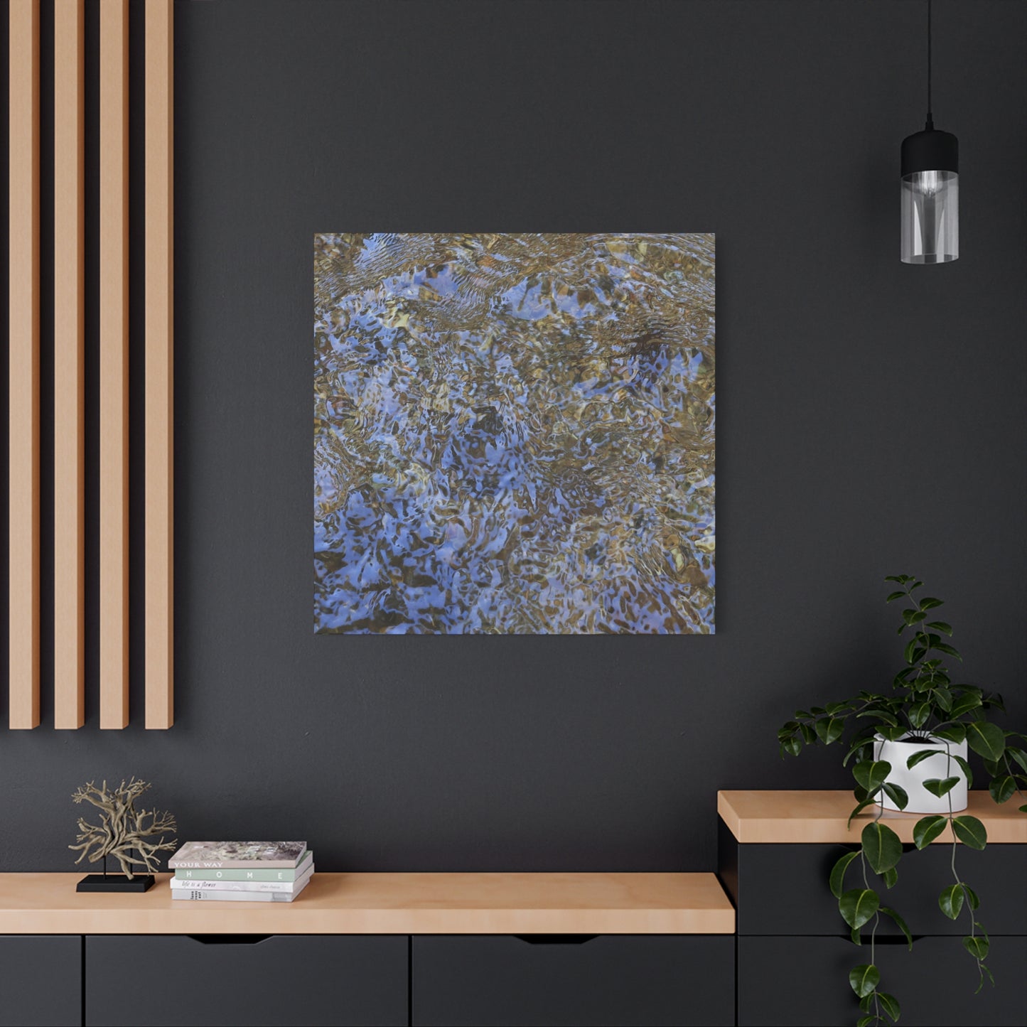 Ripples of Memory - Unique Frameless Canvas Wall Art