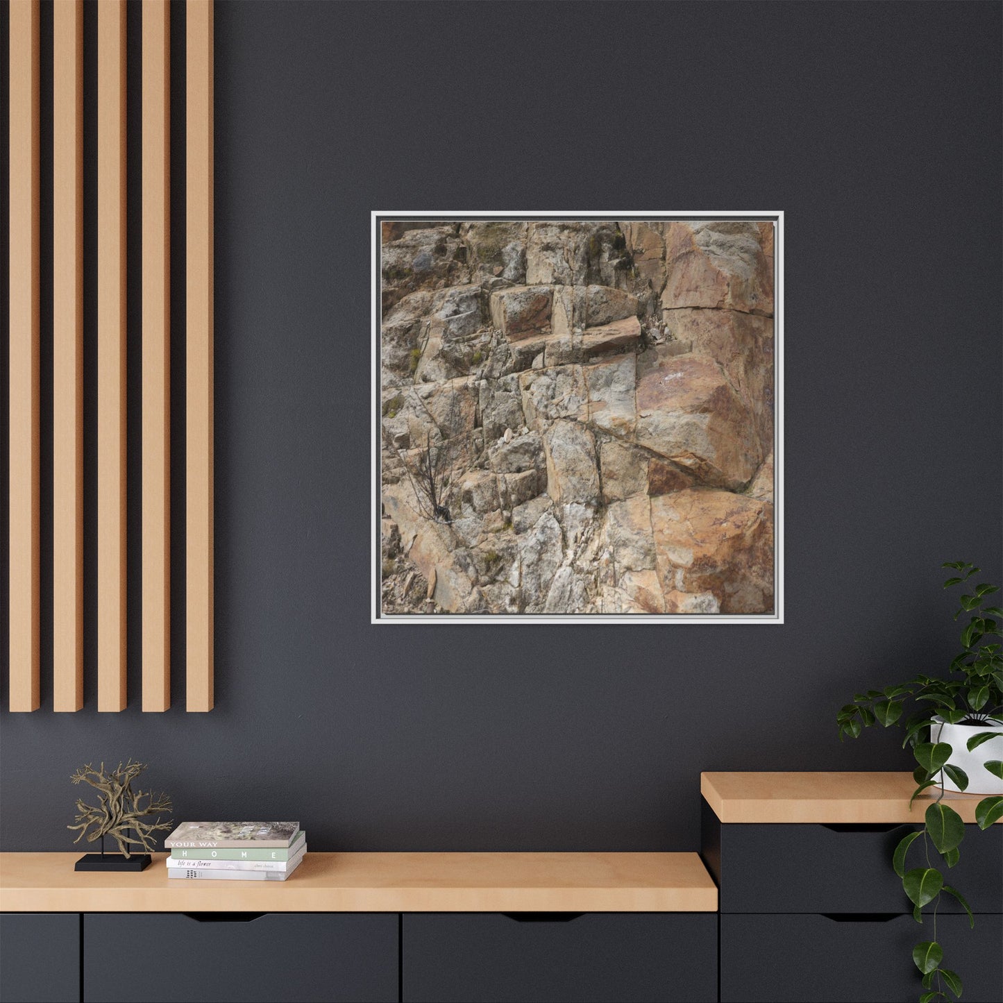 Sandstone Symphony - Unique Stretched Canvas Wall Art
