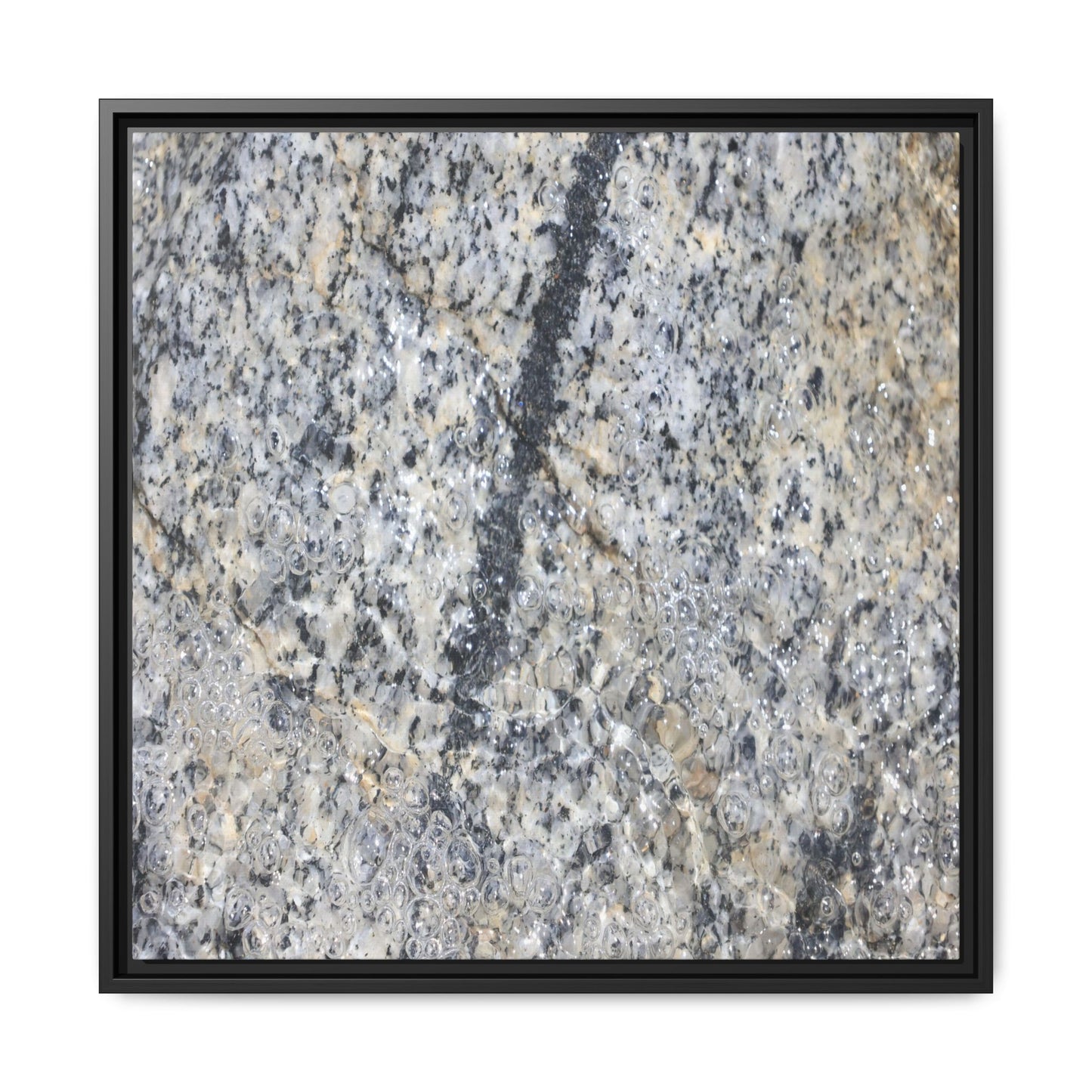 Granite Bubbles - Unique Stretched Canvas Wall Art