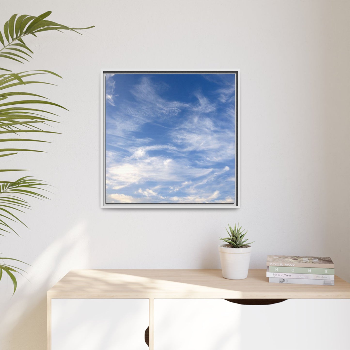 Ethereal Blue Tapestry - Unique Stretched Canvas Wall Art