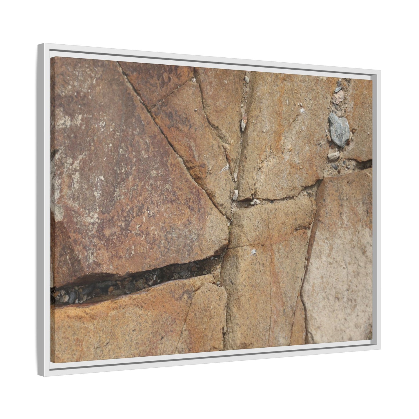 Rusty Crevices - Unique Stretched Canvas Wall Art