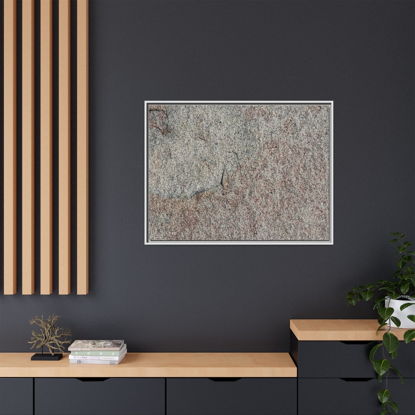 Fissured Stone - Unique Stretched Canvas Wall Art