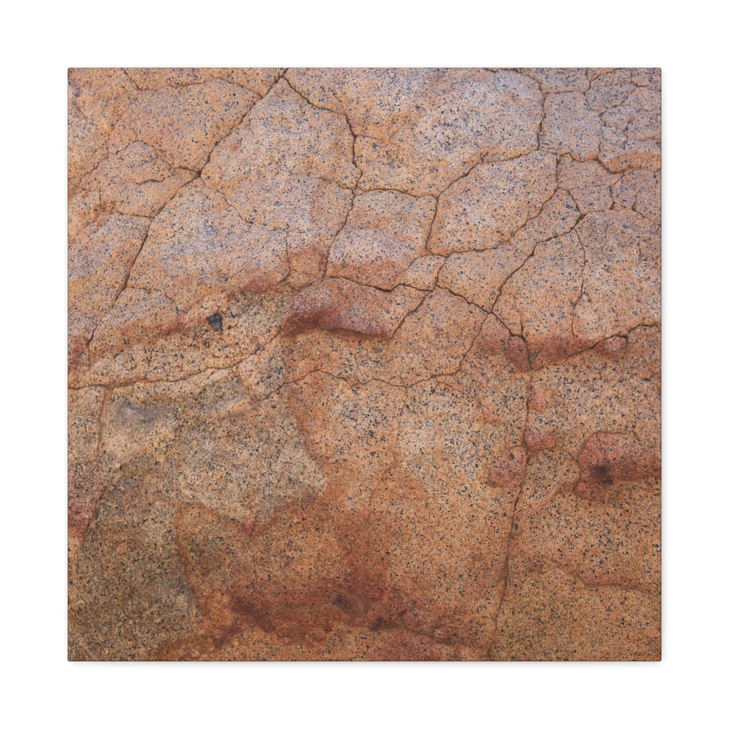 Cracked Earth's Whisper - Unique Frameless Canvas Wall Art