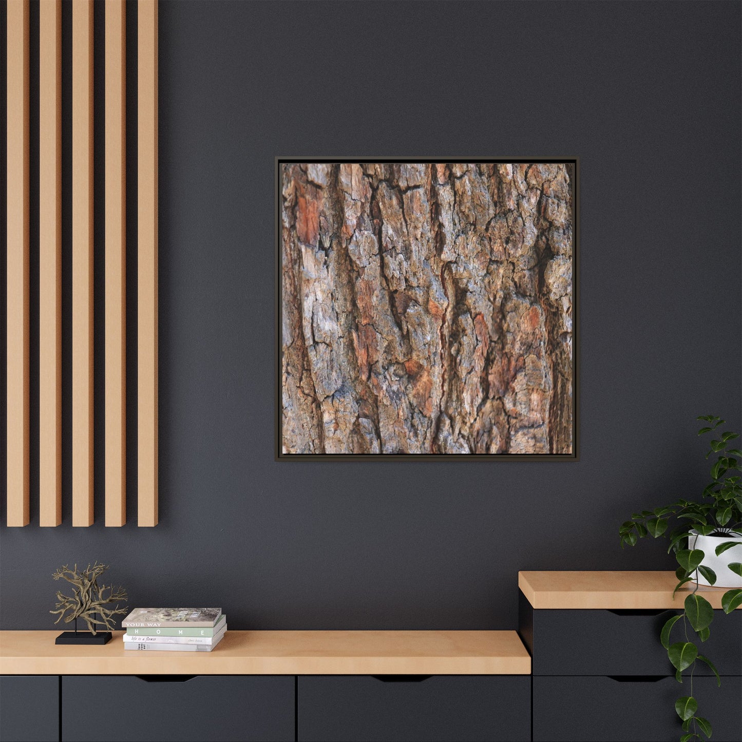 Tree's Timeworn Tale - Unique Stretched Canvas Wall Art