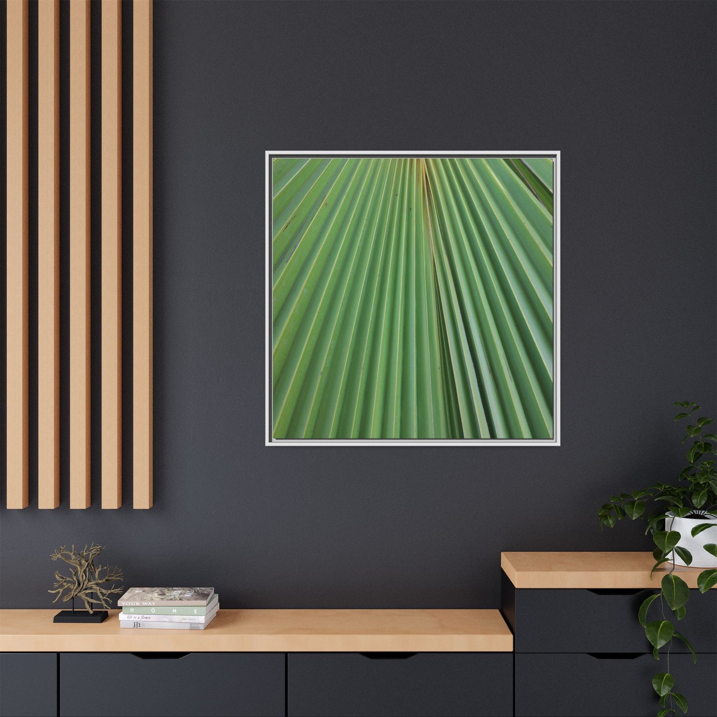 Verdant Veins - Unique Stretched Canvas Wall Art