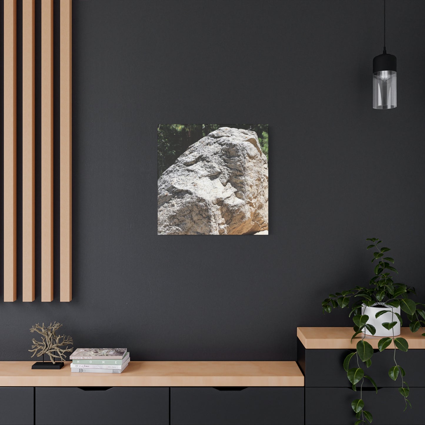 Stone of Solitude - Unique Frameless Canvas Wall Art