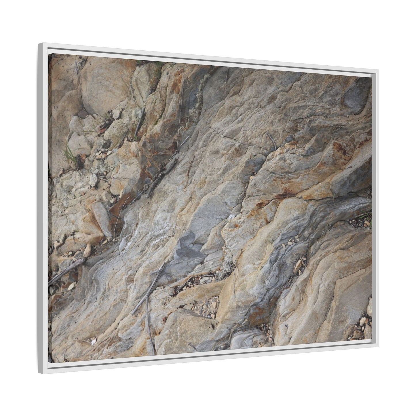 Layers of Earth's History - Unique Stretched Canvas Wall Art
