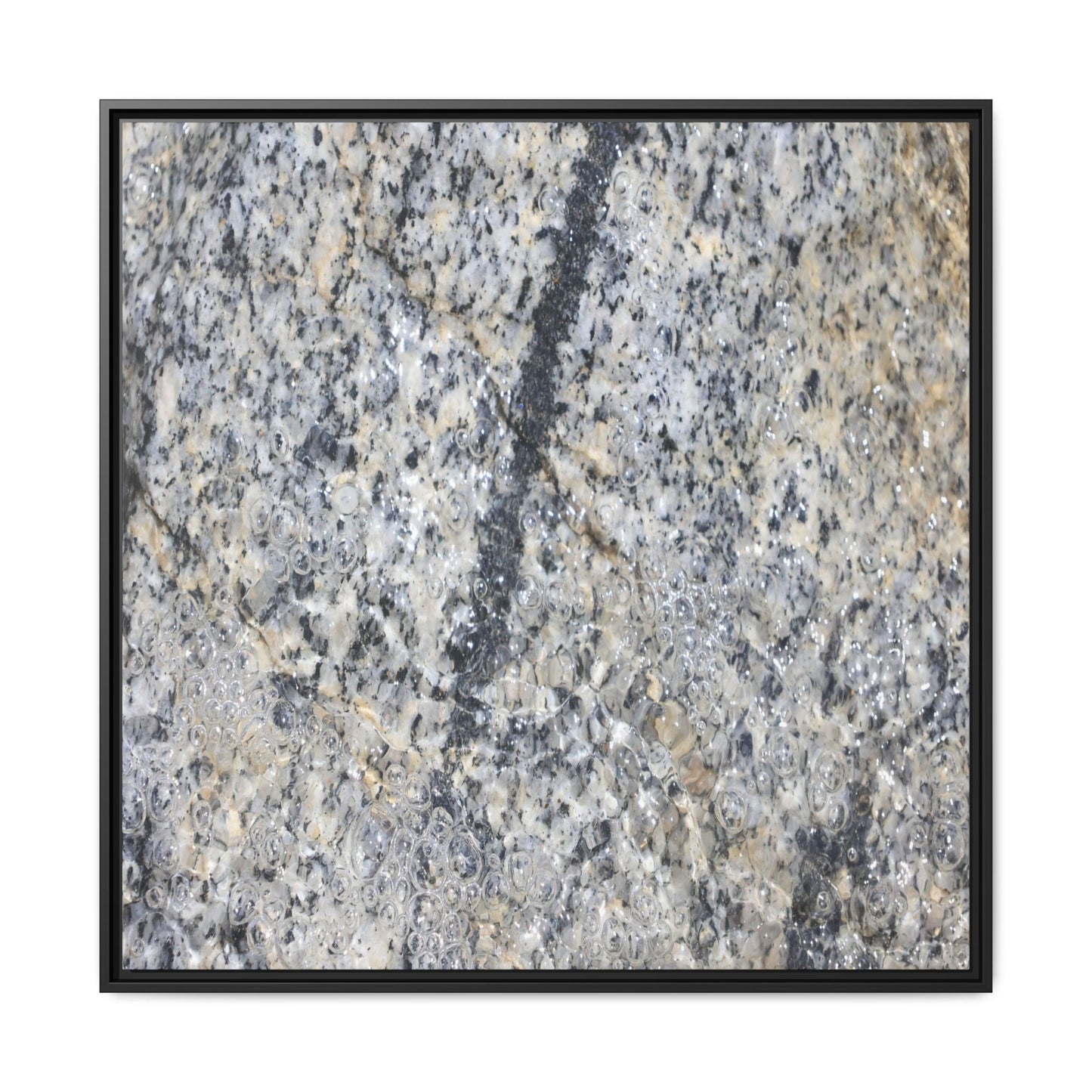 Granite Bubbles - Unique Stretched Canvas Wall Art