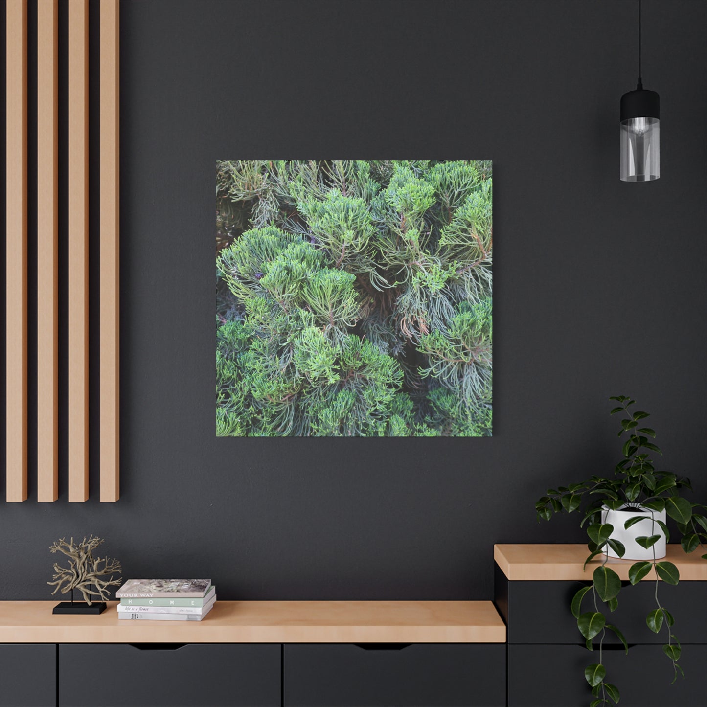 Green Labyrinth - Unique Frameless Canvas Wall Art
