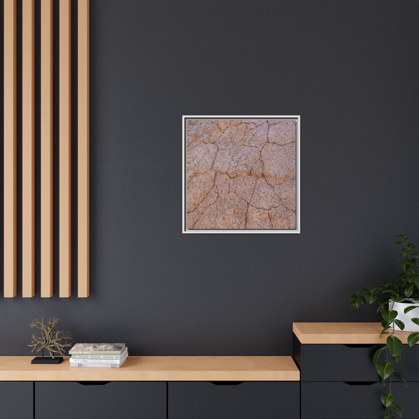 Fragmented Earth - Unique Stretched Canvas Wall Art