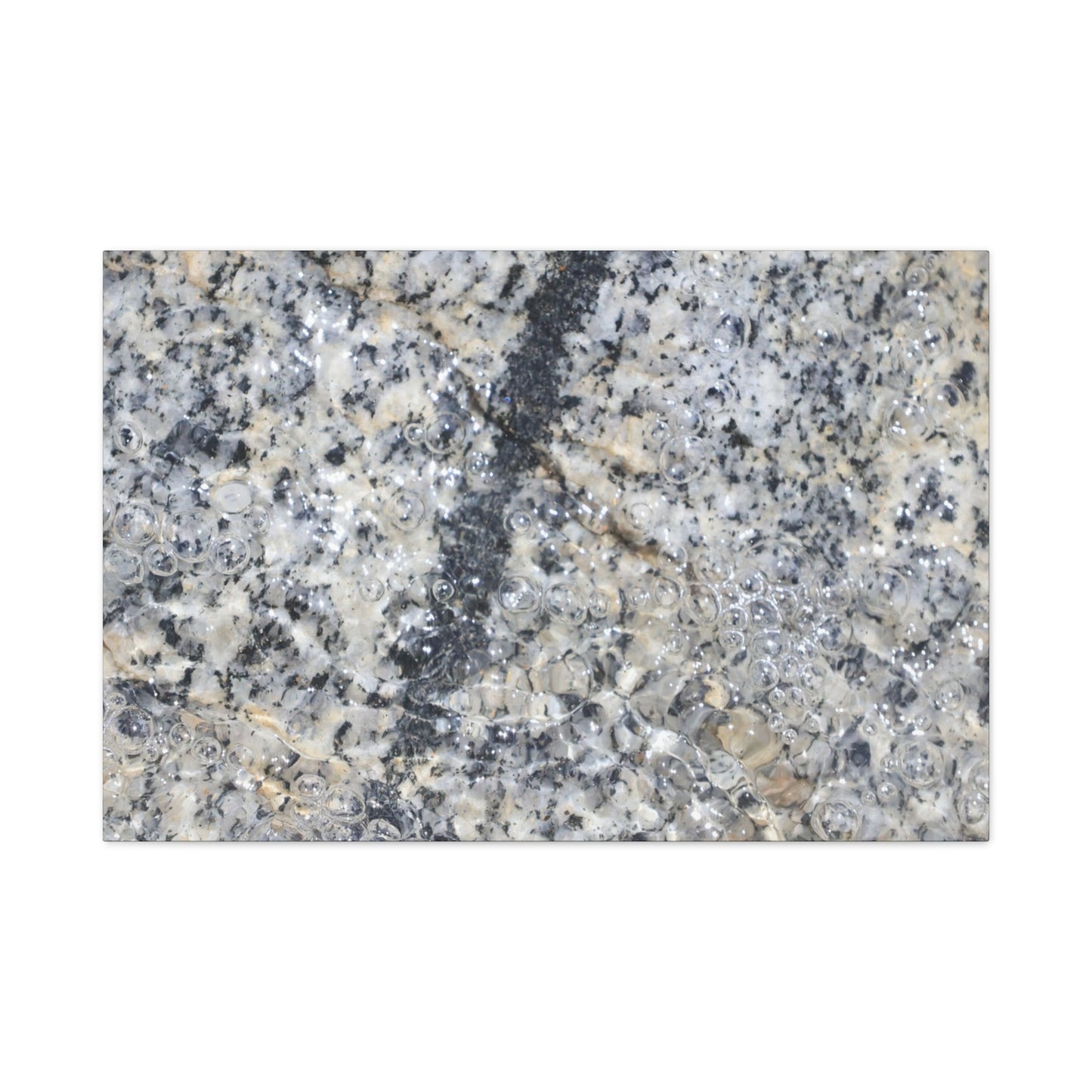 Crystalline Bubbles - Unique Frameless Canvas Wall Art