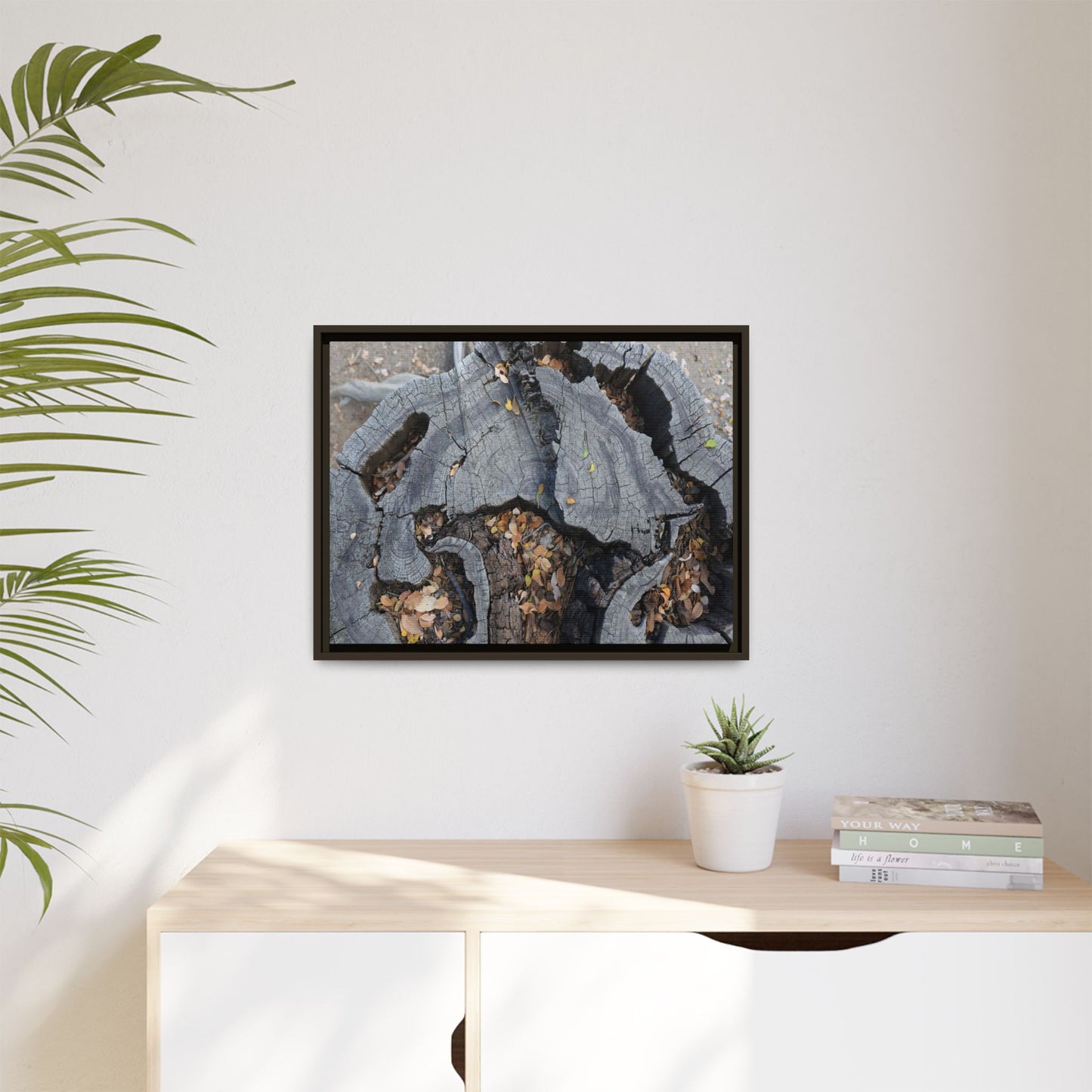 Time's Fractal Memory - Unique Stretched Canvas Wall Art