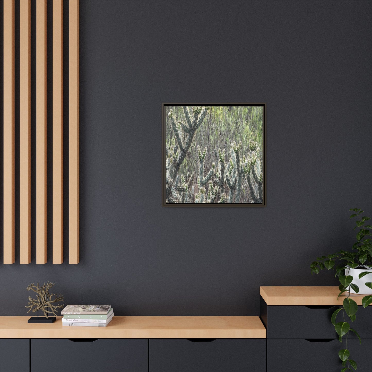 Prickly Paradise - Unique Stretched Canvas Wall Art