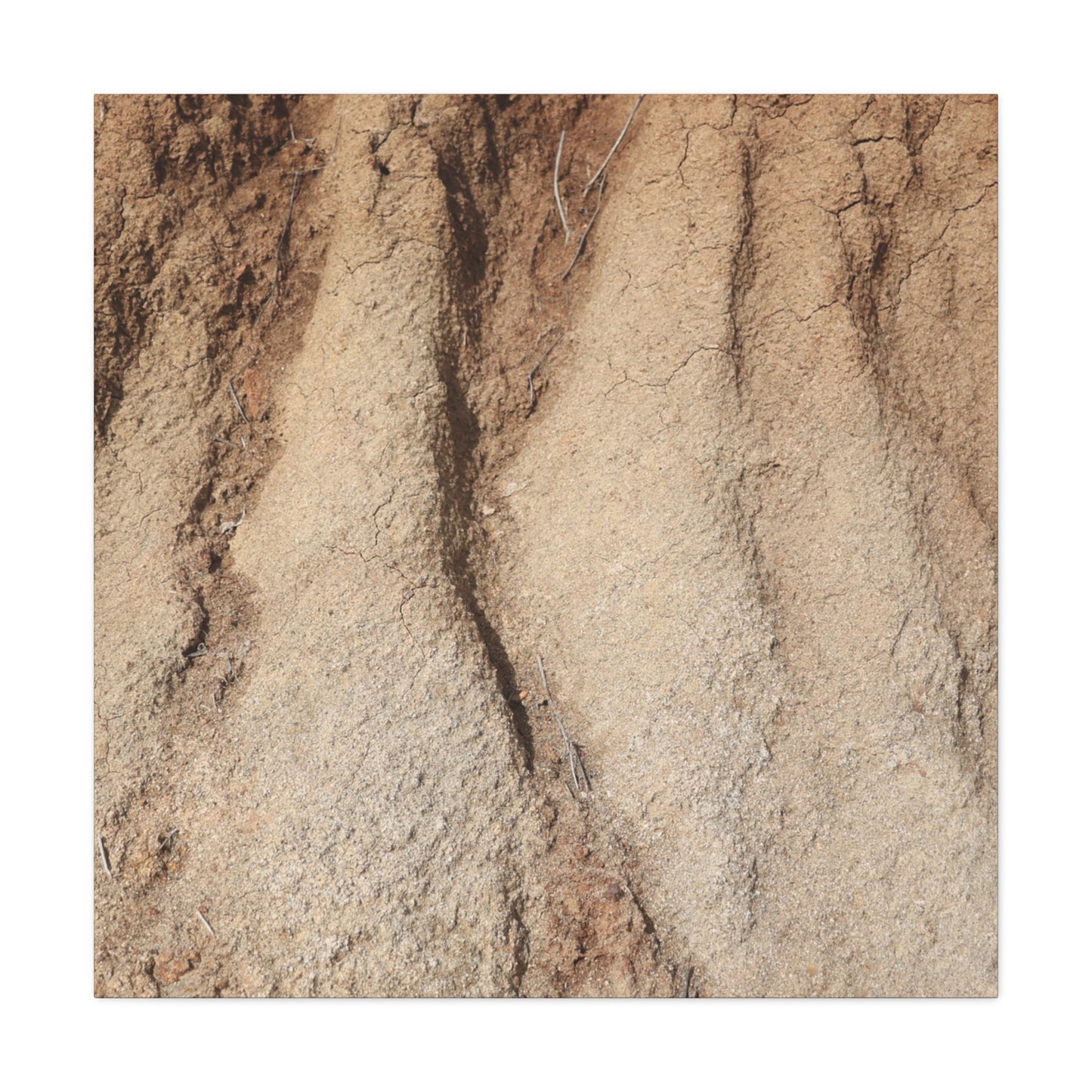 Weathered Earth - Unique Frameless Canvas Wall Art
