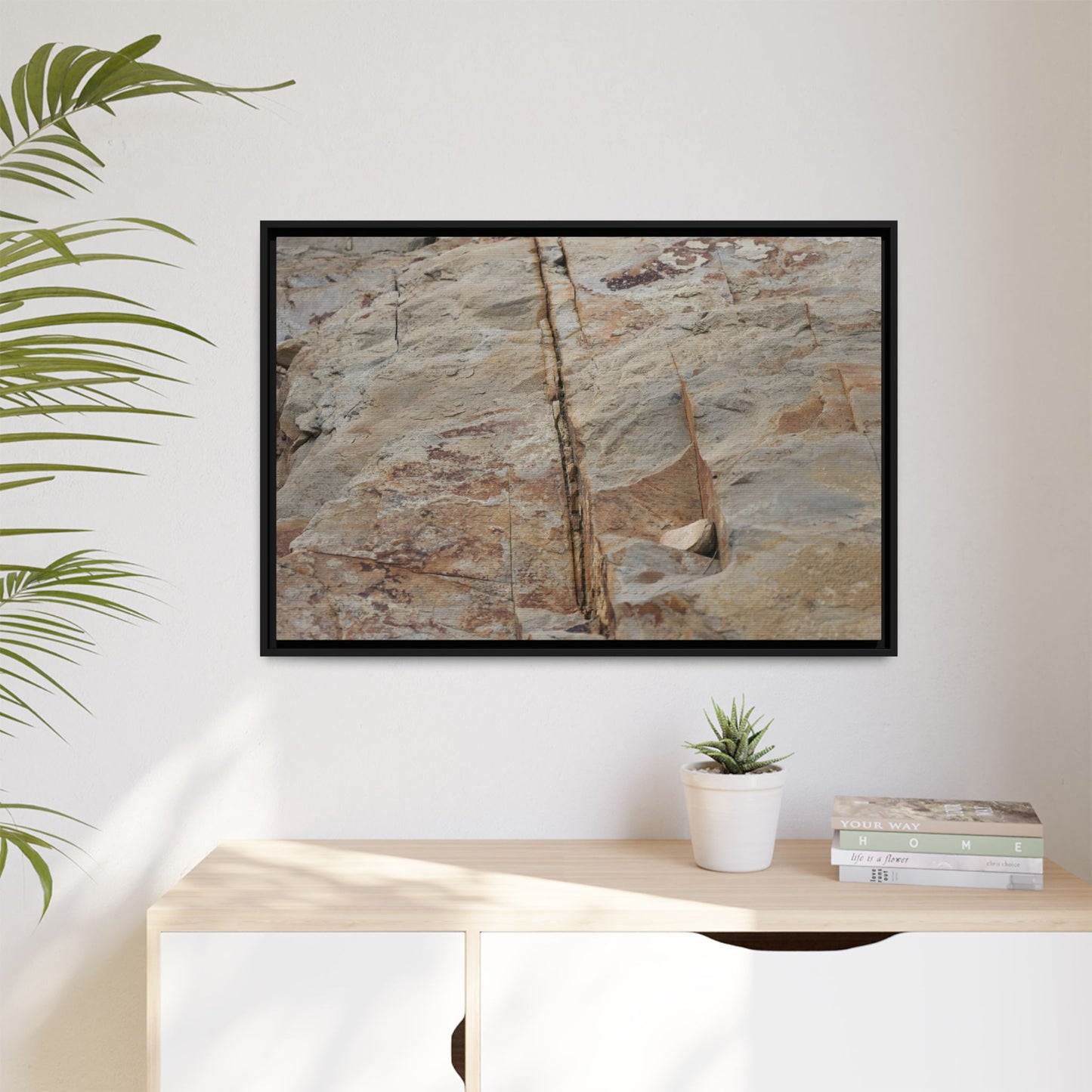Sedimentary Symphony - Unique Stretched Canvas Wall Art