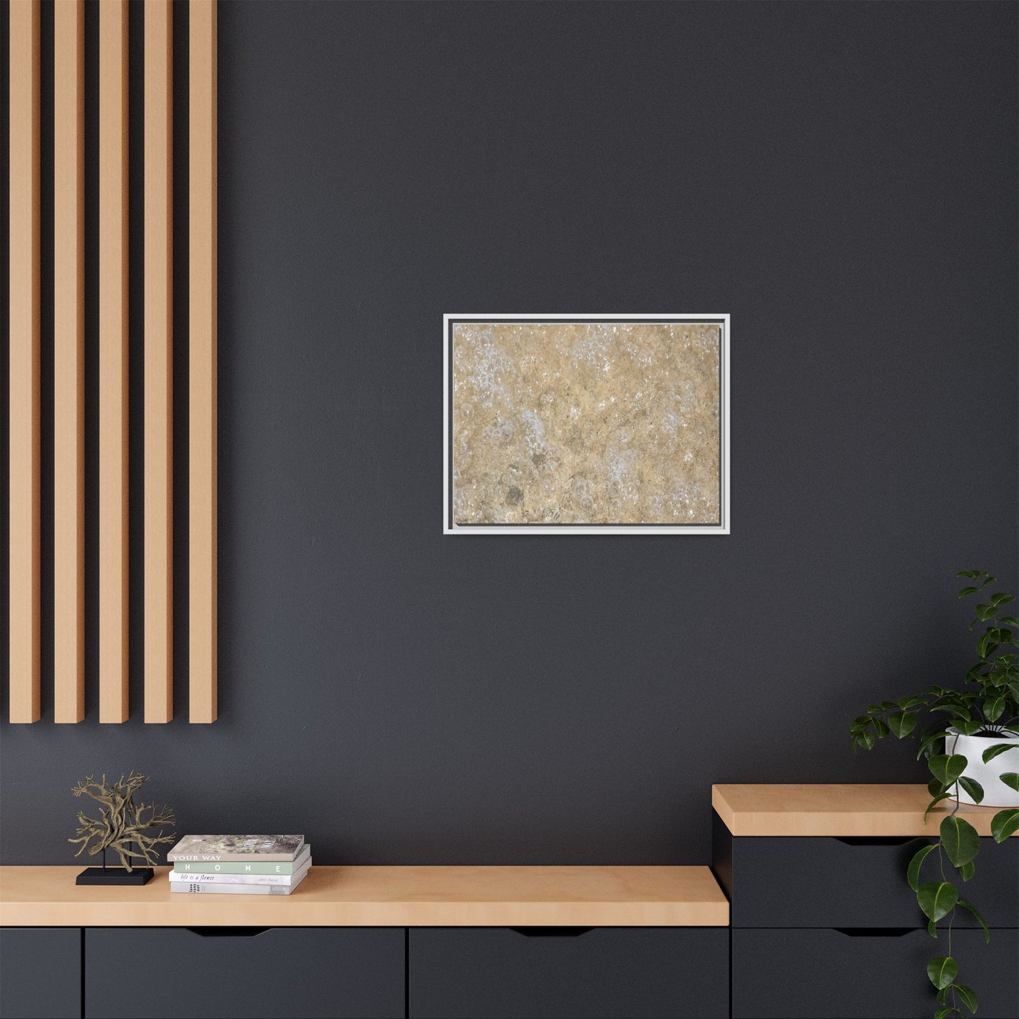 Bubbling Sand - Unique Stretched Canvas Wall Art