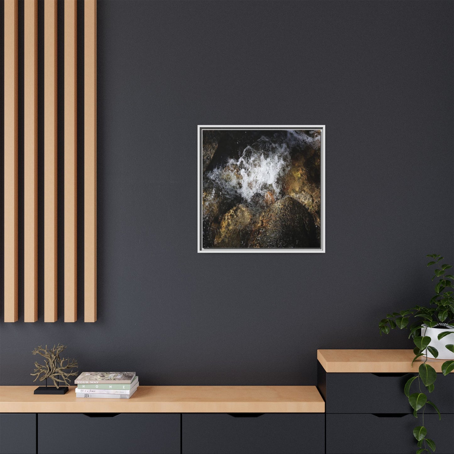 Cascading Momentum - Unique Stretched Canvas Wall Art