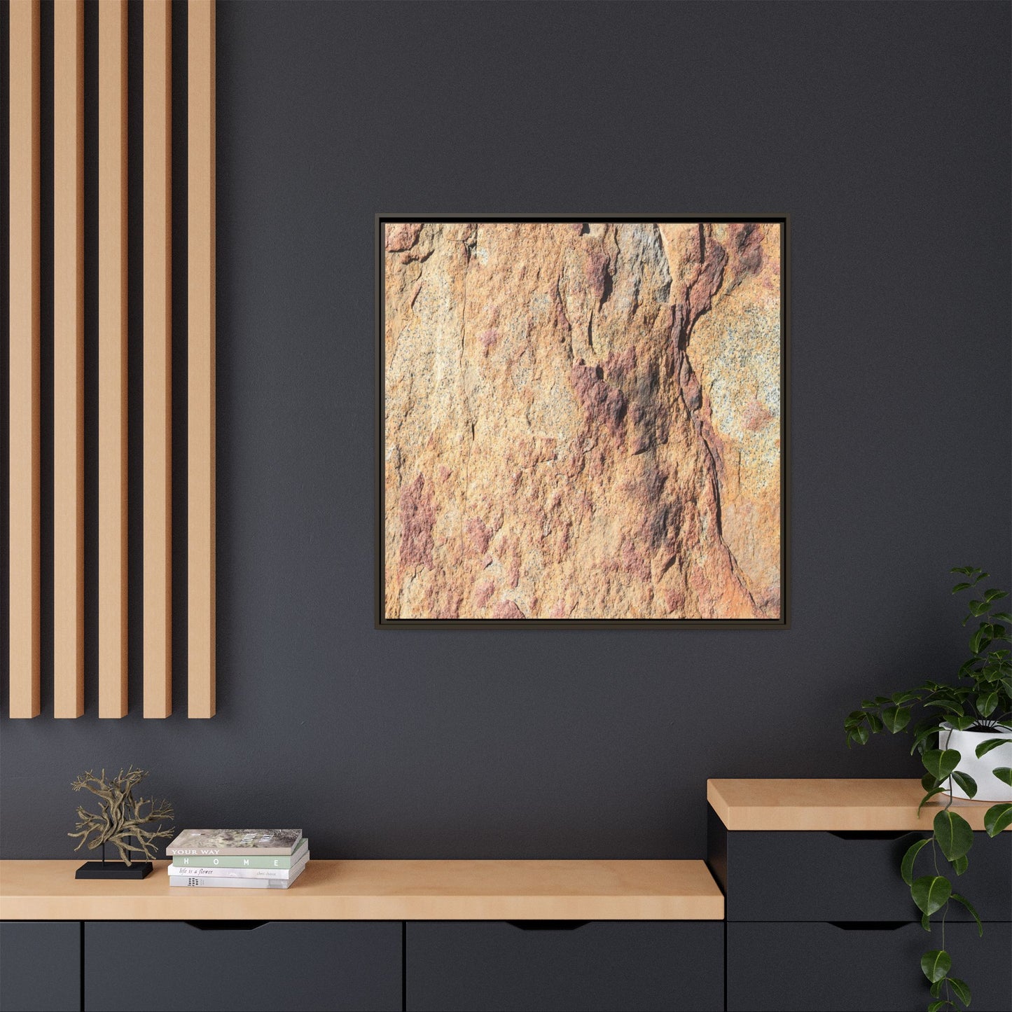 Fractal Stone - Unique Stretched Canvas Wall Art