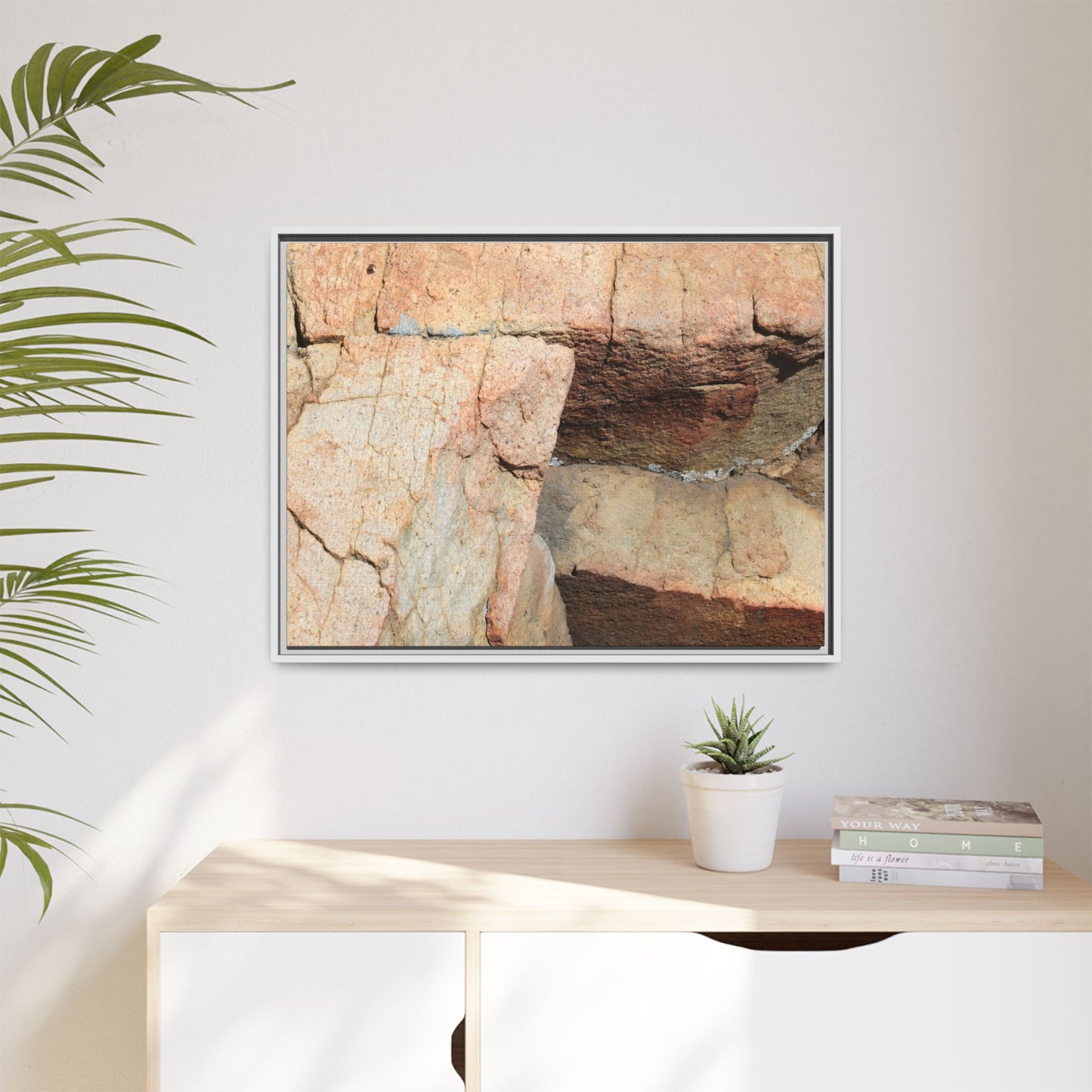 Fractured Stone - Unique Stretched Canvas Wall Art