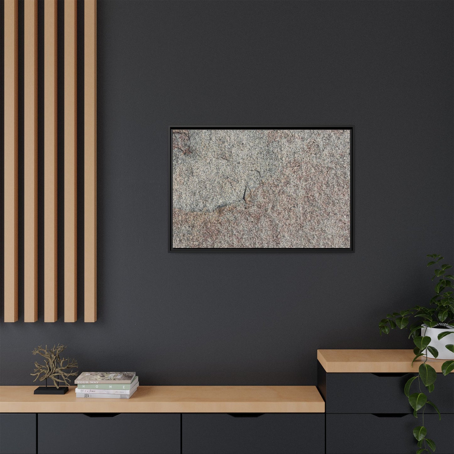 Fissured Stone - Unique Stretched Canvas Wall Art