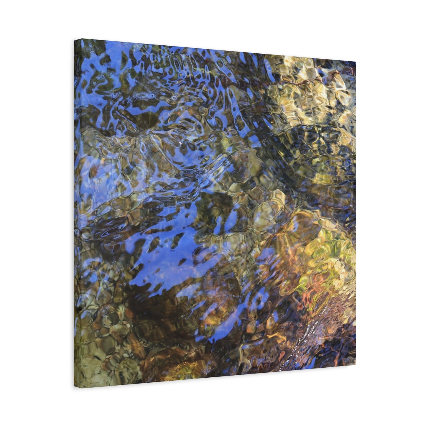 Azure Fragments - Unique Frameless Canvas Wall Art