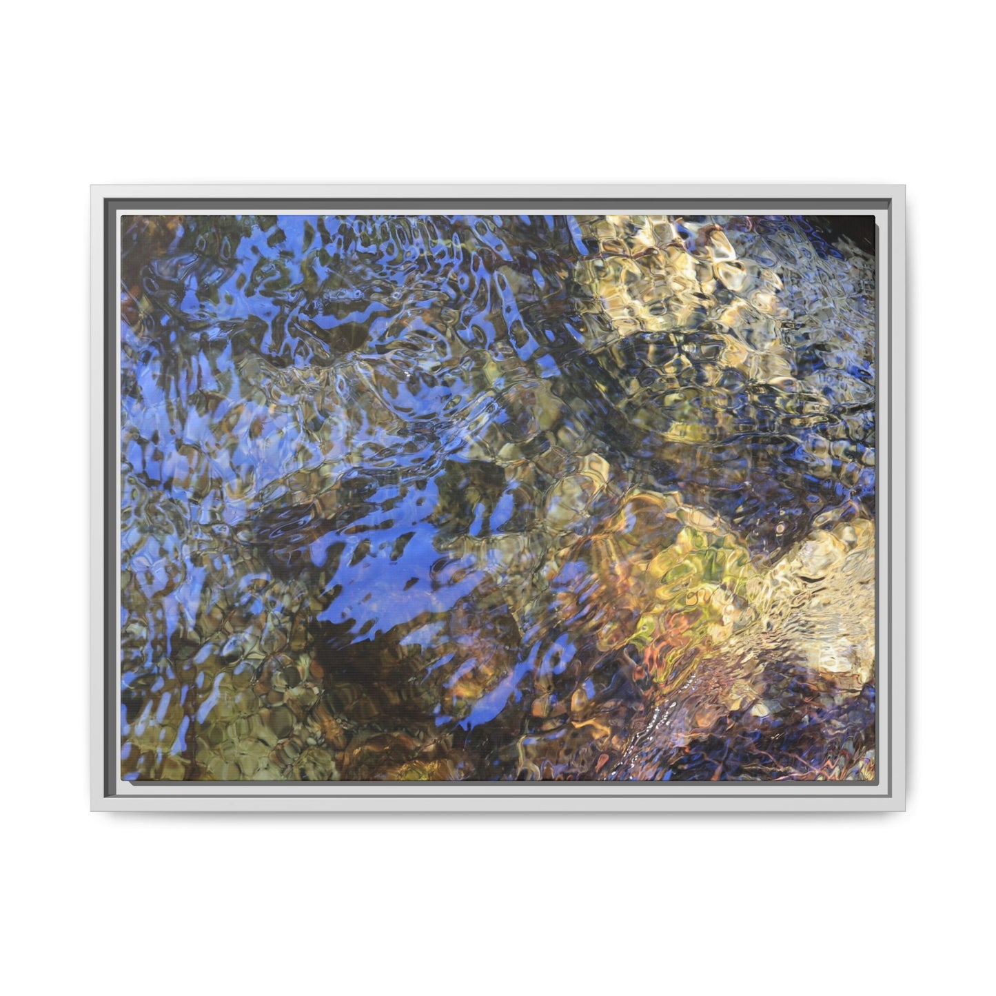 Aquatic Kaleidoscope - Unique Stretched Canvas Wall Art