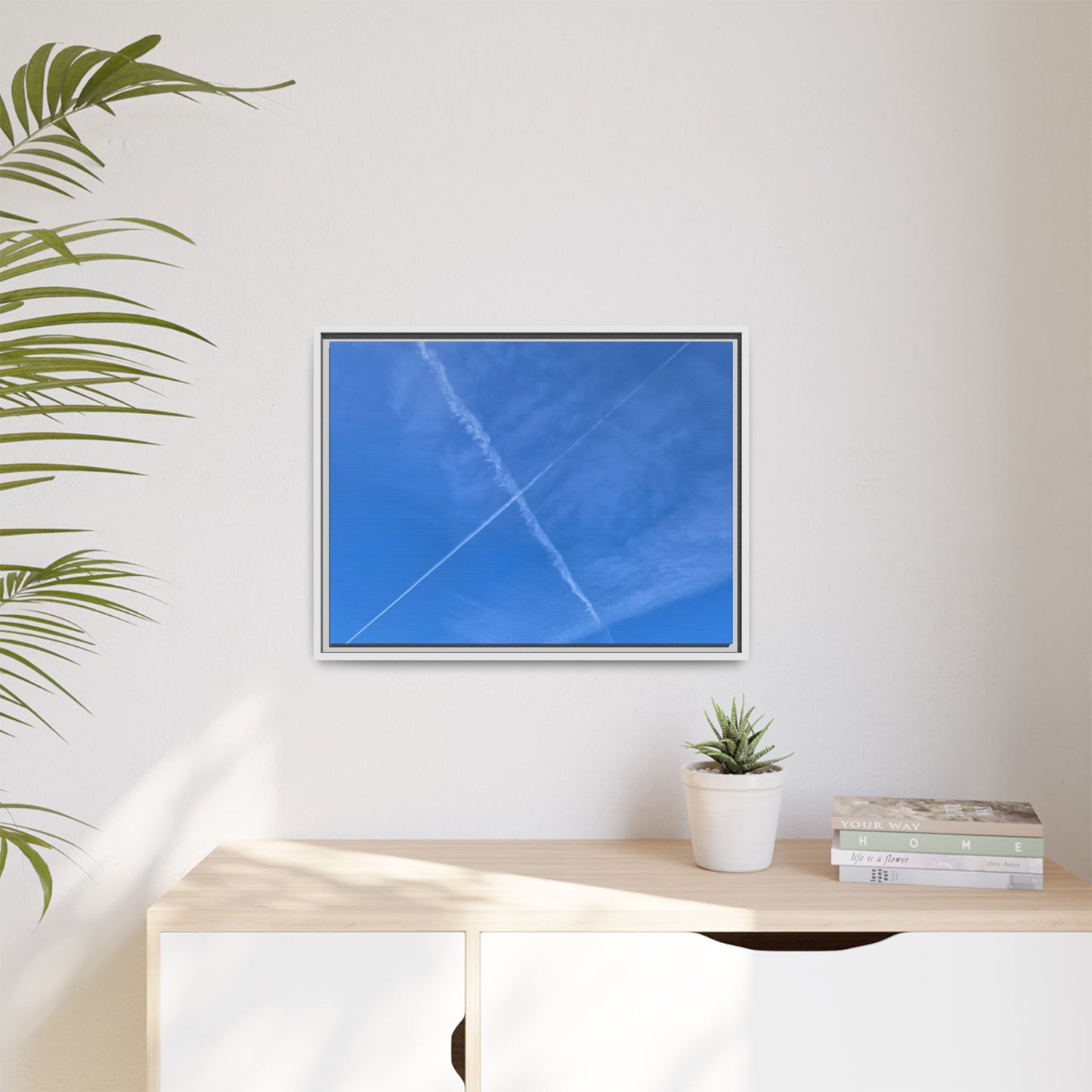 Sky Crossroads - Unique Stretched Canvas Wall Art