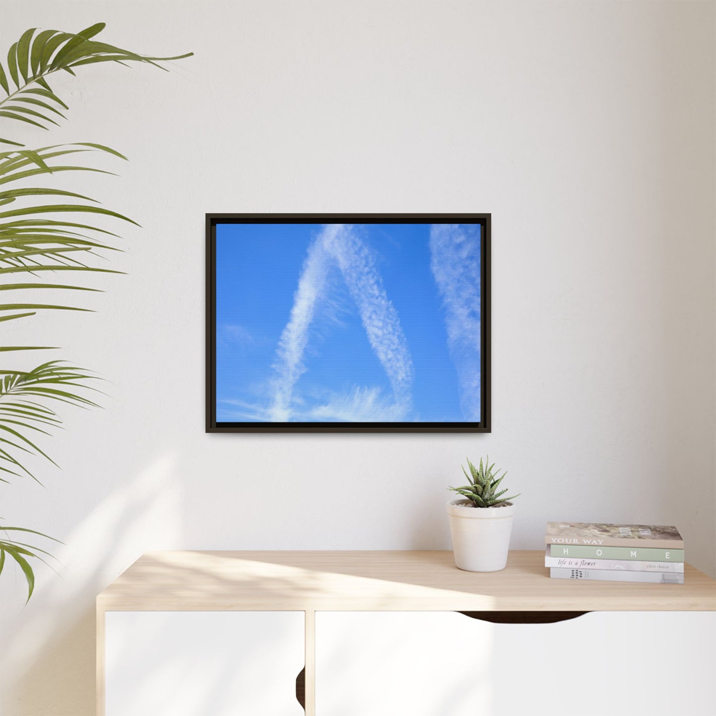 Skyward Whispers - Unique Stretched Canvas Wall Art