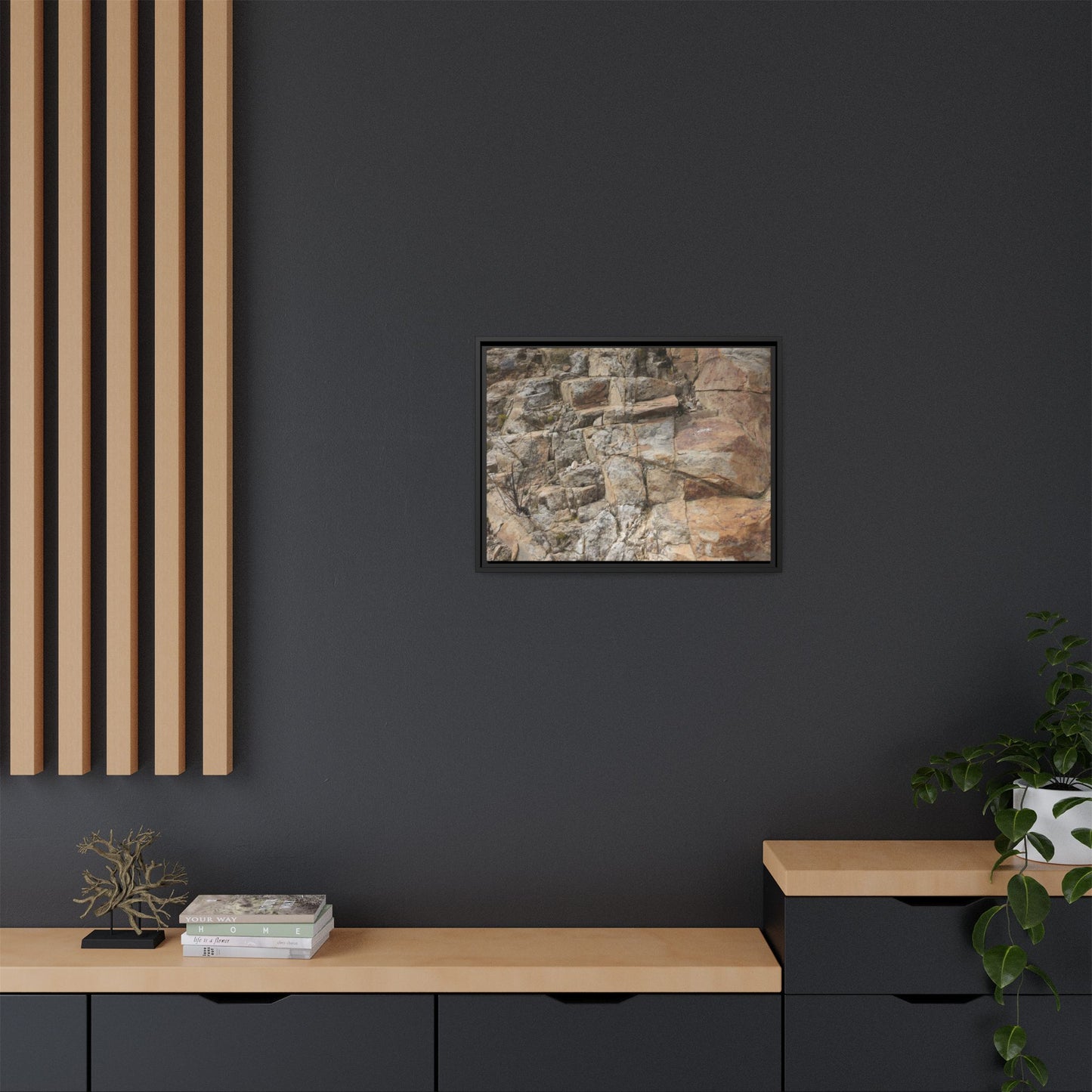 Sandstone Symphony - Unique Stretched Canvas Wall Art
