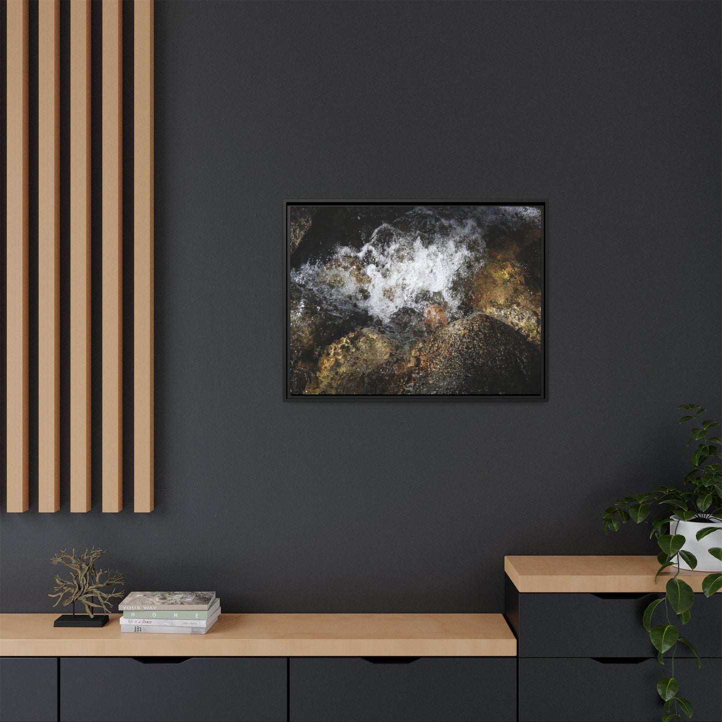 Cascading Momentum - Unique Stretched Canvas Wall Art