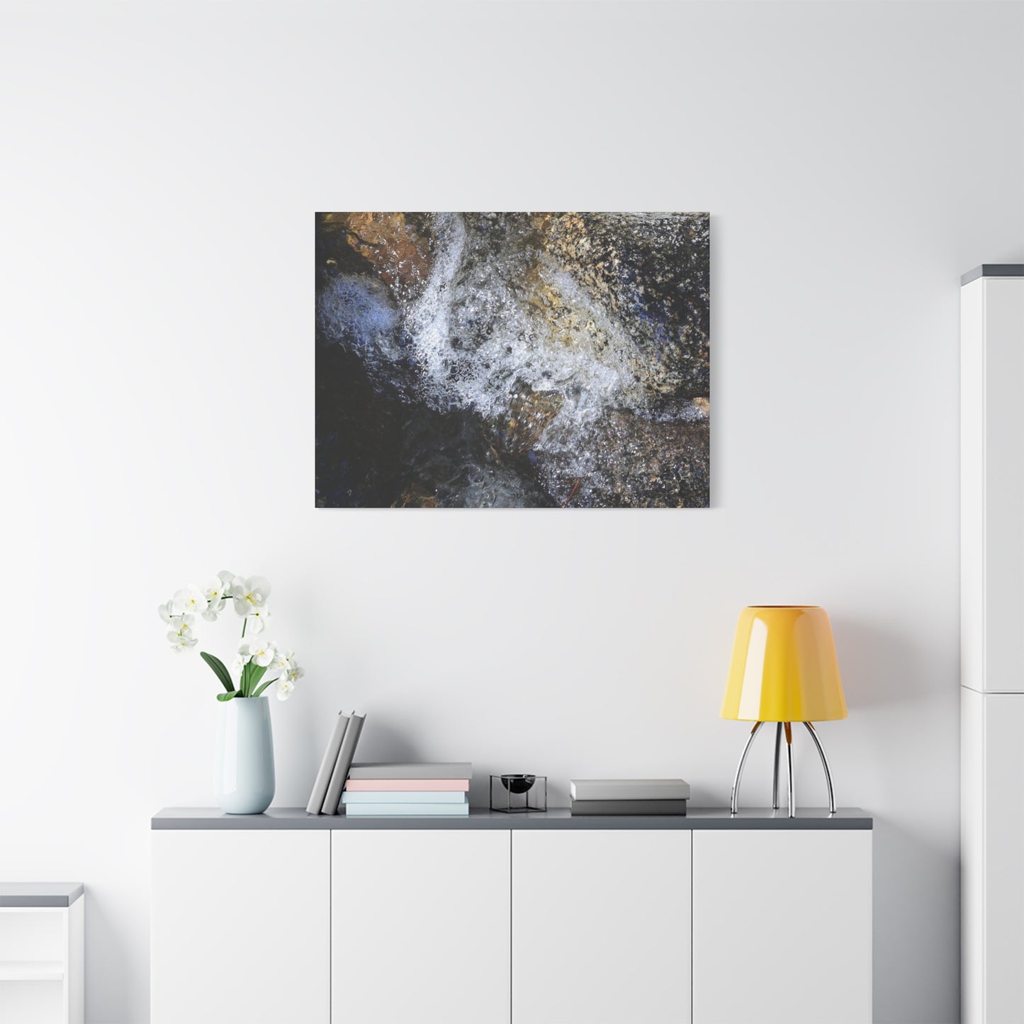 Liquid Stone - Unique Frameless Canvas Wall Art