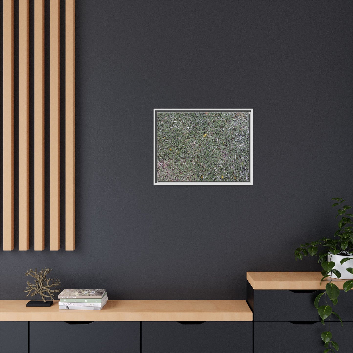 Grassy Texture - Unique Stretched Canvas Wall Art