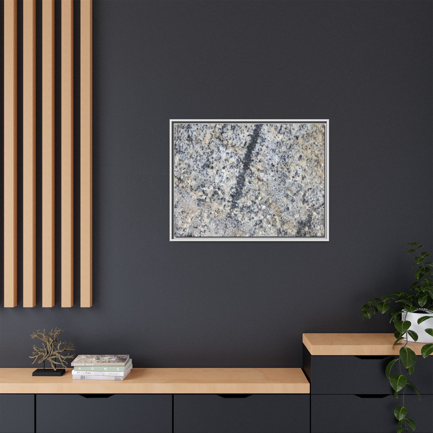 Granite Bubbles - Unique Stretched Canvas Wall Art